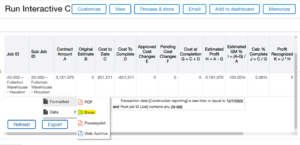 Sage Intacct Construction, Intacct Construction 