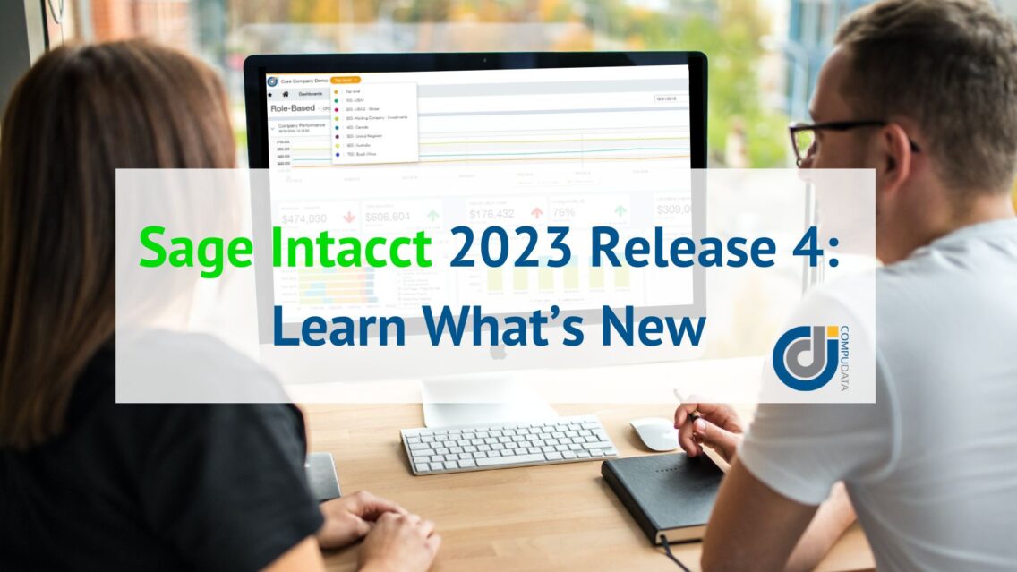 Sage Intacct 2023 Release 4, 2023 Release 4