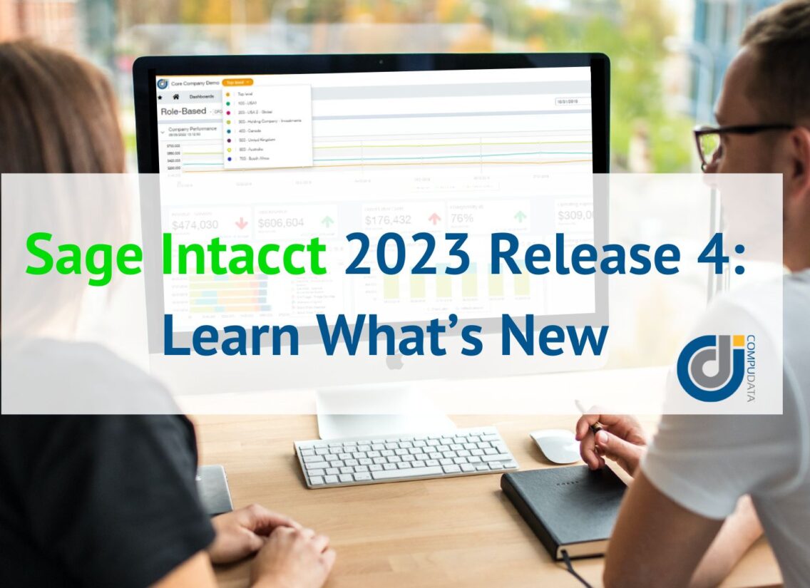 Sage Intacct 2023 Release 4, 2023 Release 4