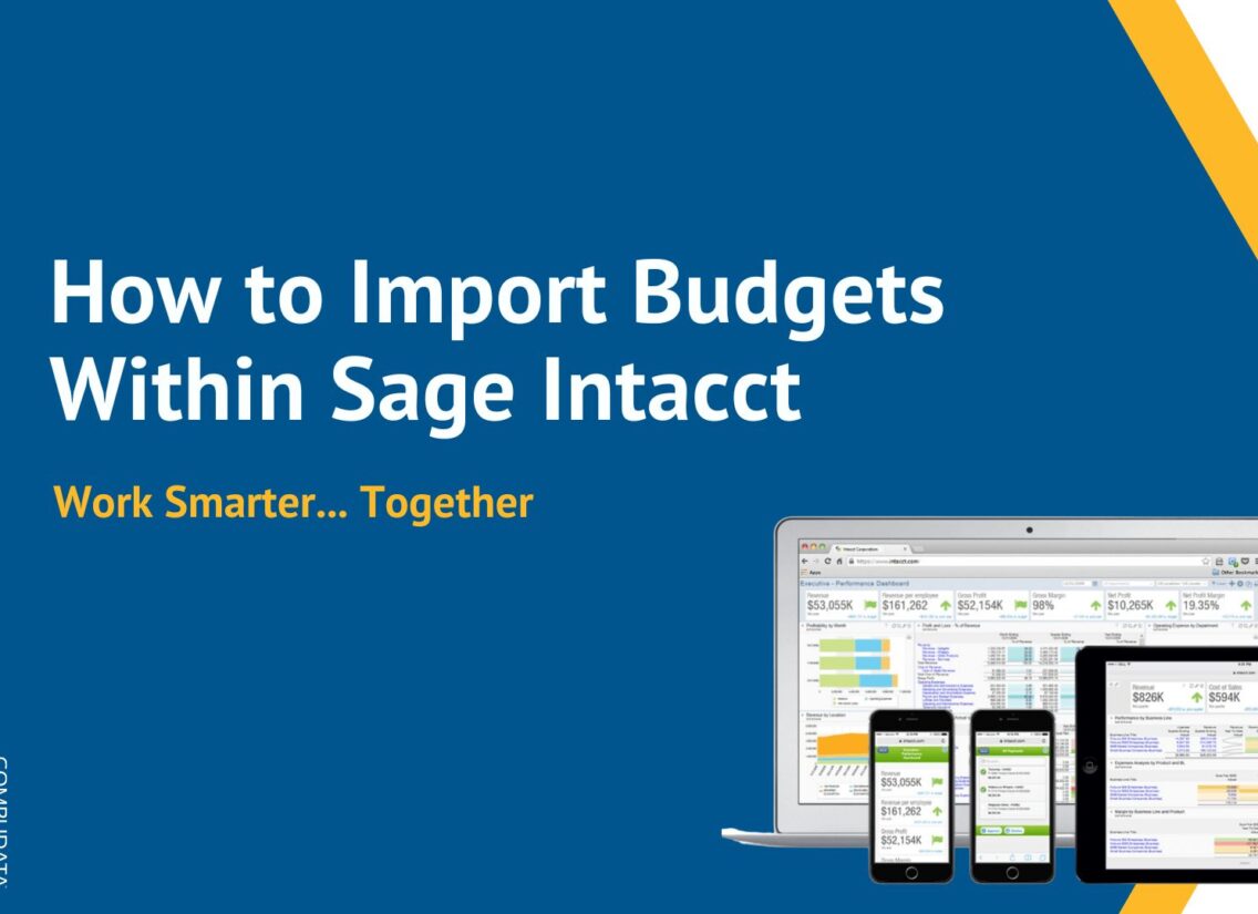 How to Import Budgets Within Sage Intacct